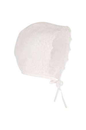 Set abito, coulotte e capellino bianco con finiture in pizzo CHLOÉ KIDS | C20935117